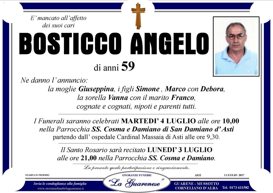Avviso di lutto