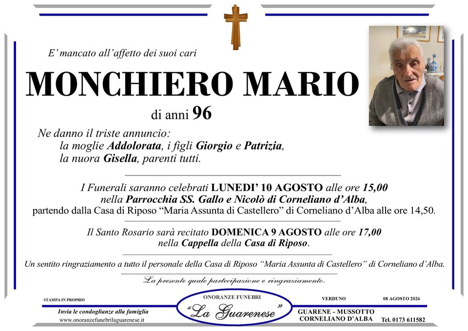 Avviso di lutto