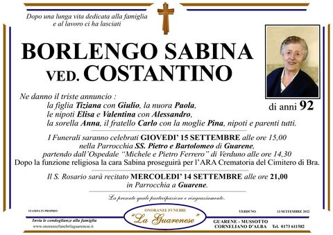 Avviso di lutto