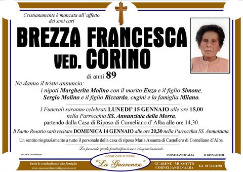 Avviso di lutto