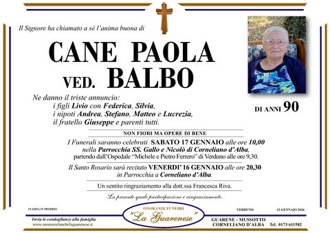 Avviso di lutto