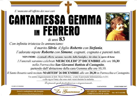 Avviso di lutto