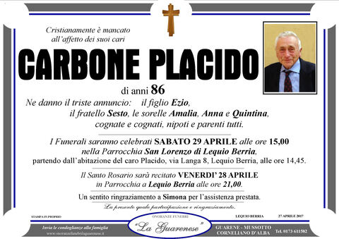 Avviso di lutto