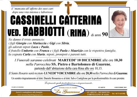 Avviso di lutto