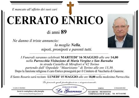 Avviso di lutto