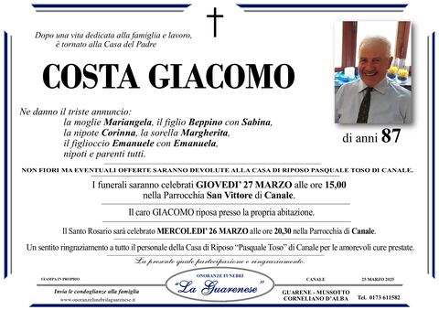 Avviso di lutto