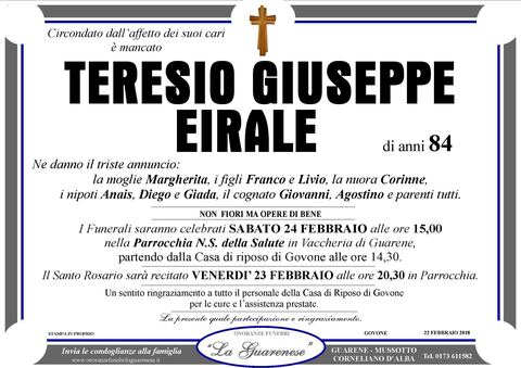 Avviso di lutto