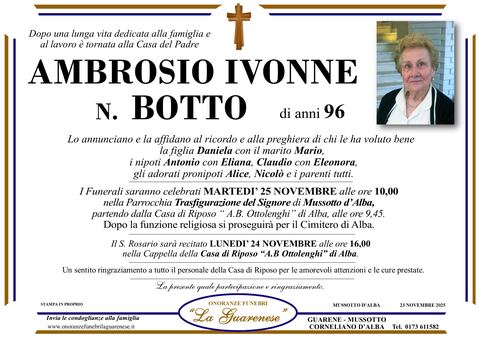 Avviso di lutto