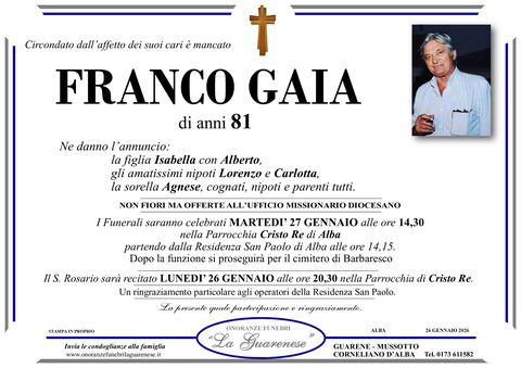 Avviso di lutto