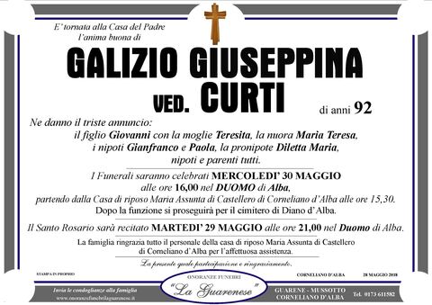 Avviso di lutto