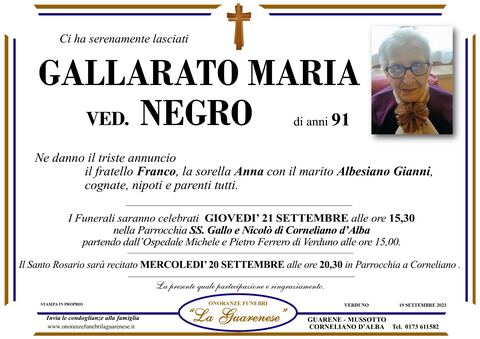 Avviso di lutto