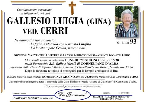 Avviso di lutto