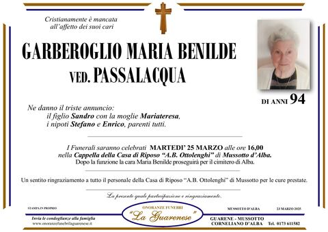 Avviso di lutto