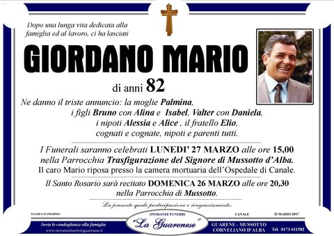Avviso di lutto