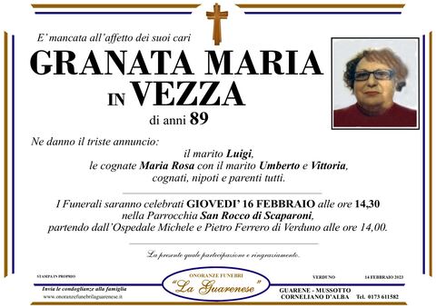 Avviso di lutto