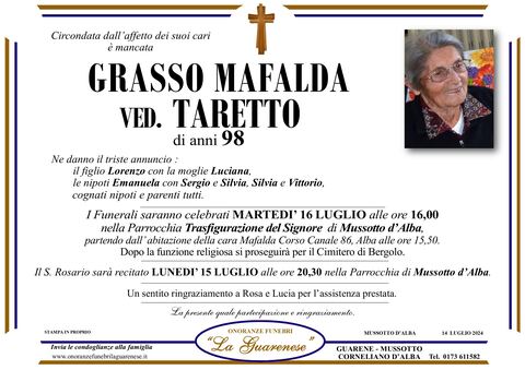 Avviso di lutto