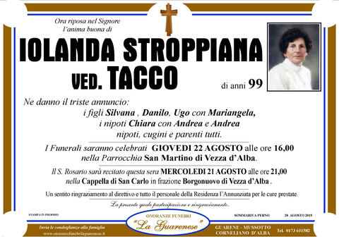 Avviso di lutto