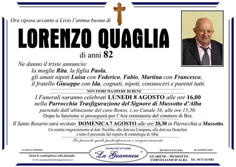 Avviso di lutto