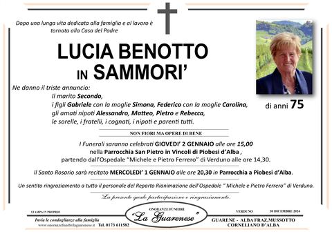 Avviso di lutto
