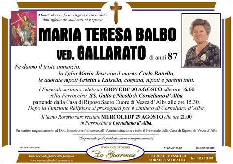 Avviso di lutto