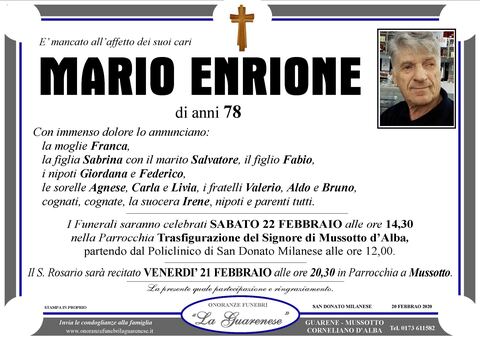 Avviso di lutto