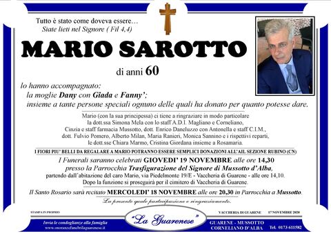Avviso di lutto