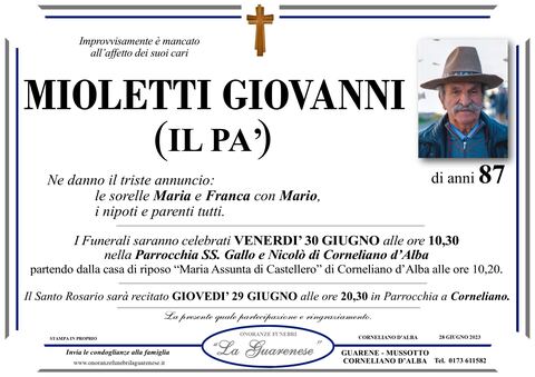 Avviso di lutto