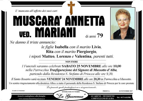 Avviso di lutto