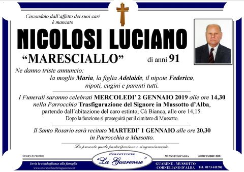 Avviso di lutto