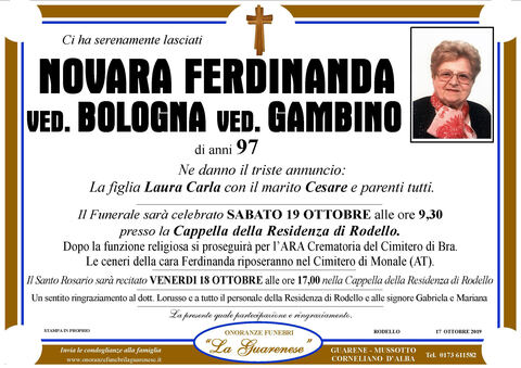 Avviso di lutto