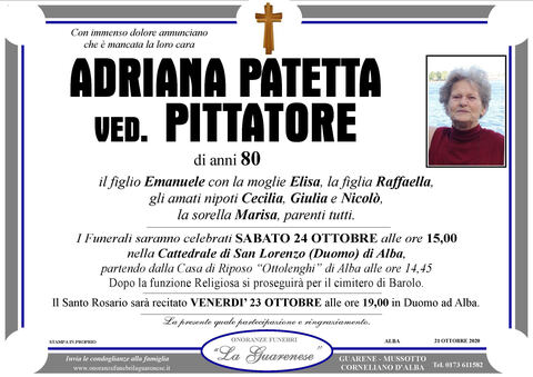 Avviso di lutto