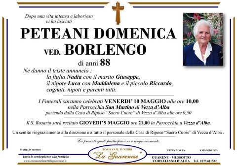 Avviso di lutto