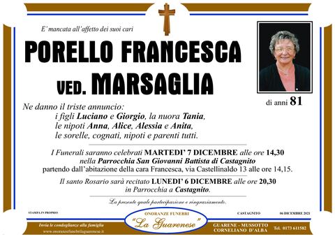 Avviso di lutto