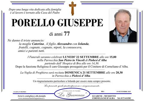 Avviso di lutto