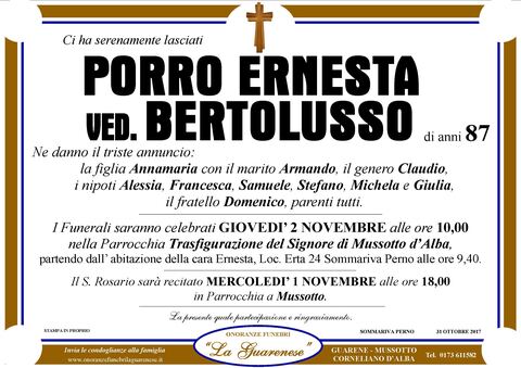 Avviso di lutto