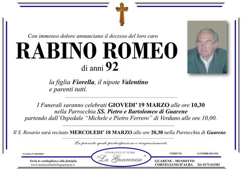 Avviso di lutto