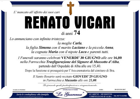 Avviso di lutto