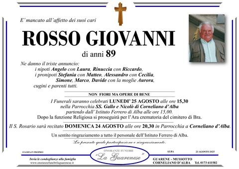Avviso di lutto