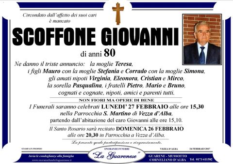 Avviso di lutto