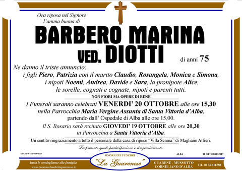 Avviso di lutto