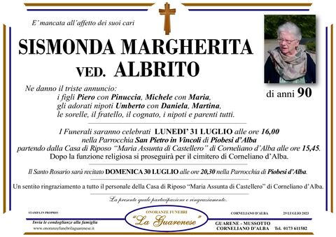 Avviso di lutto