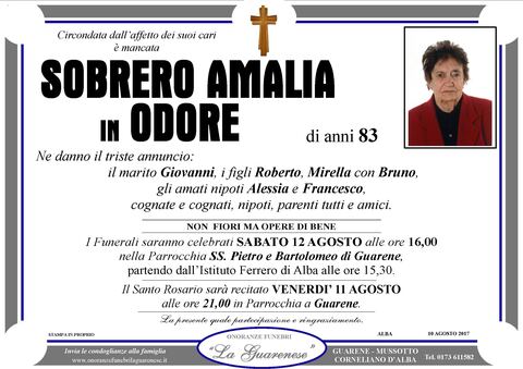 Avviso di lutto