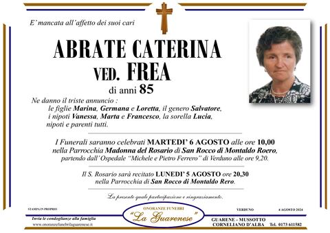 Avviso di lutto
