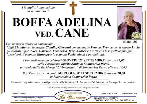 Avviso di lutto
